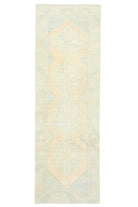 Turkish Faded Oushak Runner Rug