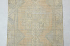Turkish Faded Oushak Runner Rug