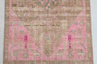 Turkish Runner Rug - Pink & Brown
