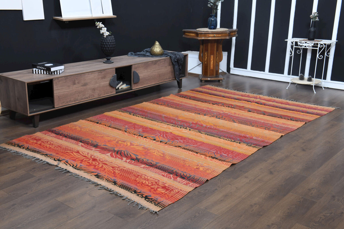 1970&prime;s Turkish Vintage Area Kilim Rug