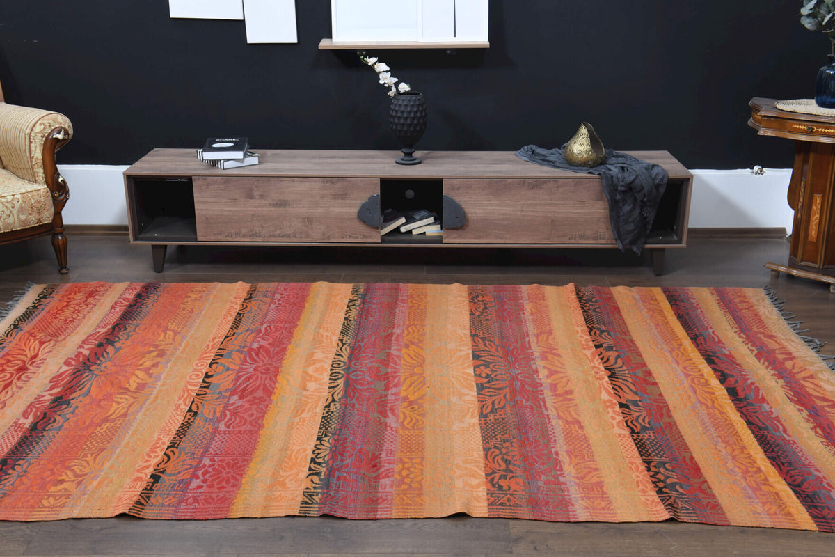 1970&prime;s Turkish Vintage Area Kilim Rug