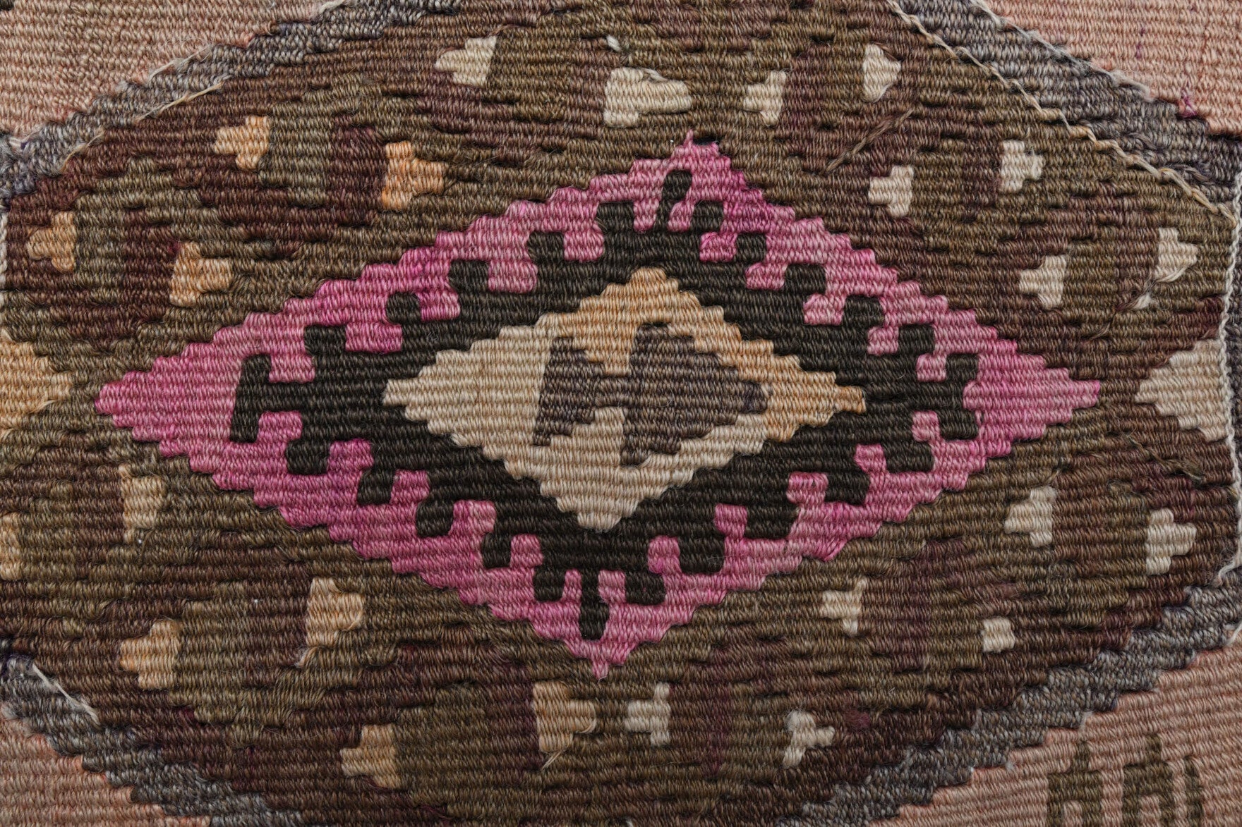 Flatweave Turkish Vintage Wide Runner Rug