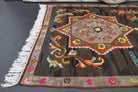 Altinperi kilim: 1960s handwoven flatweave Anatolian kilim with oriental motifs