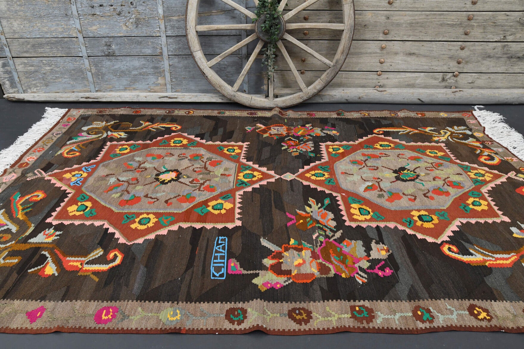 187x310 cm vintage Anatolian kilim rug – Altinperi, flatweave, wool