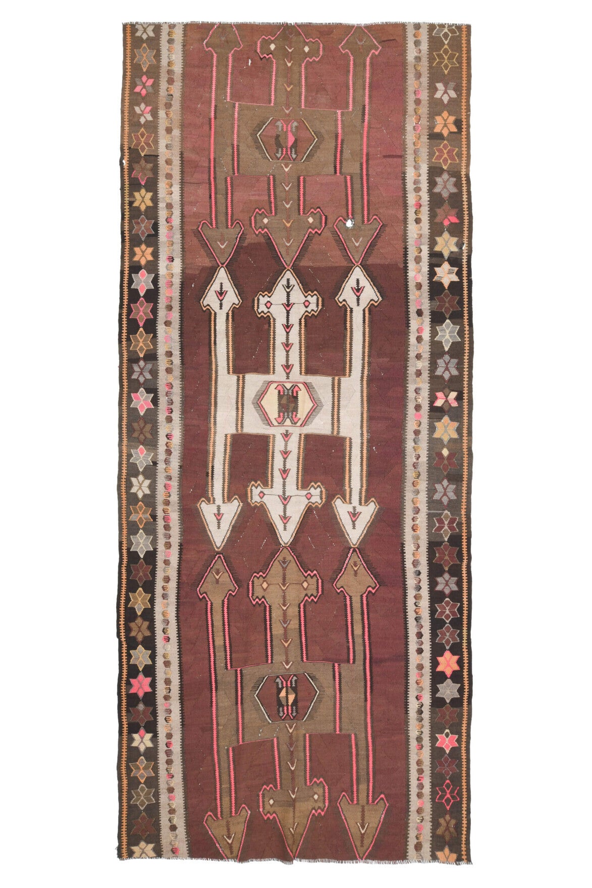 Turkish Vintage Kilim Runner Rug