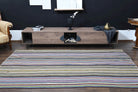 Philodoxe kilim: 1960s handwoven flatweave Anatolian kilim with striped motifs
