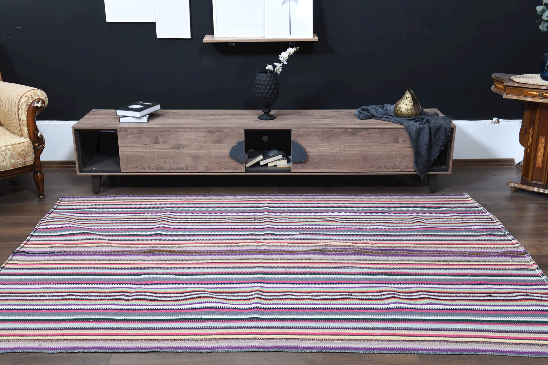 180x274 cm vintage Anatolian kilim rug – Neso, flatweave, wool