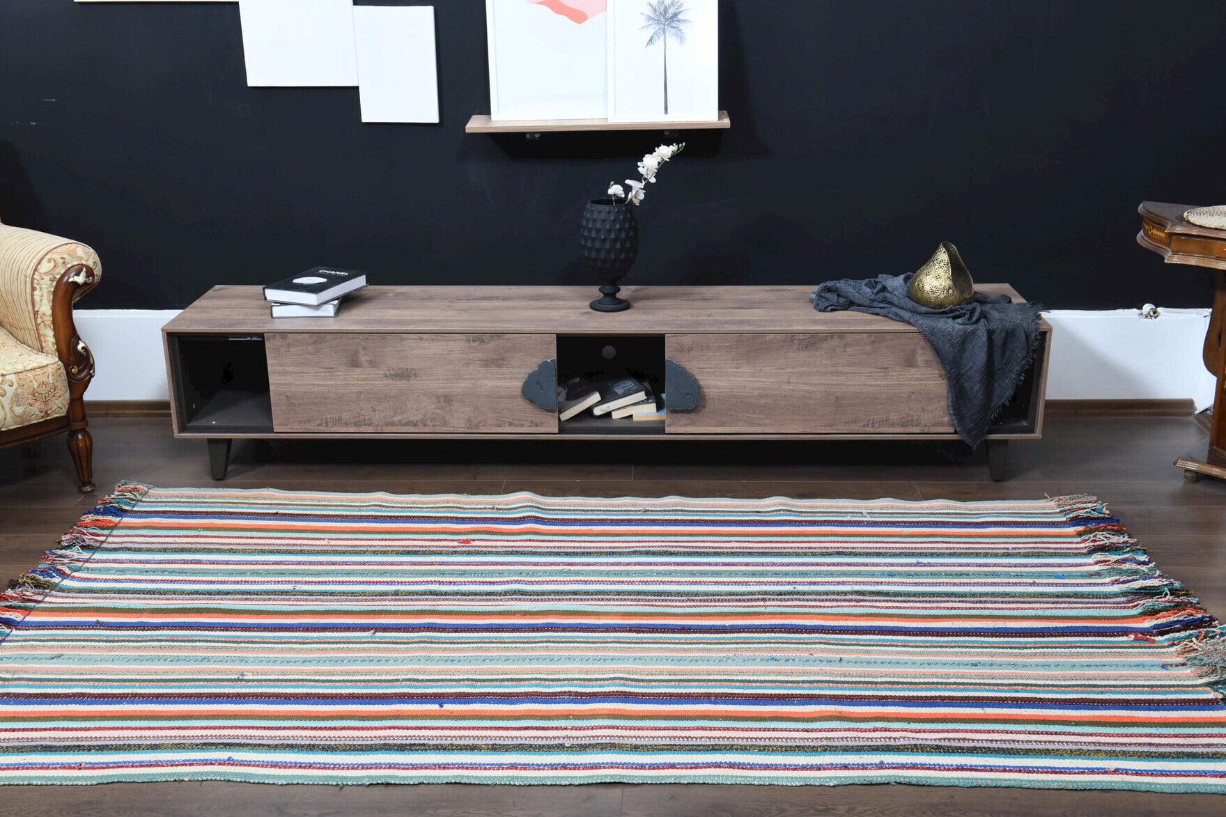 146x261 cm vintage Anatolian kilim rug – Simsad, flatweave, wool