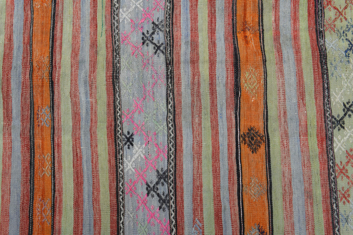 Turkish Vintage Kilim Runner Rug
