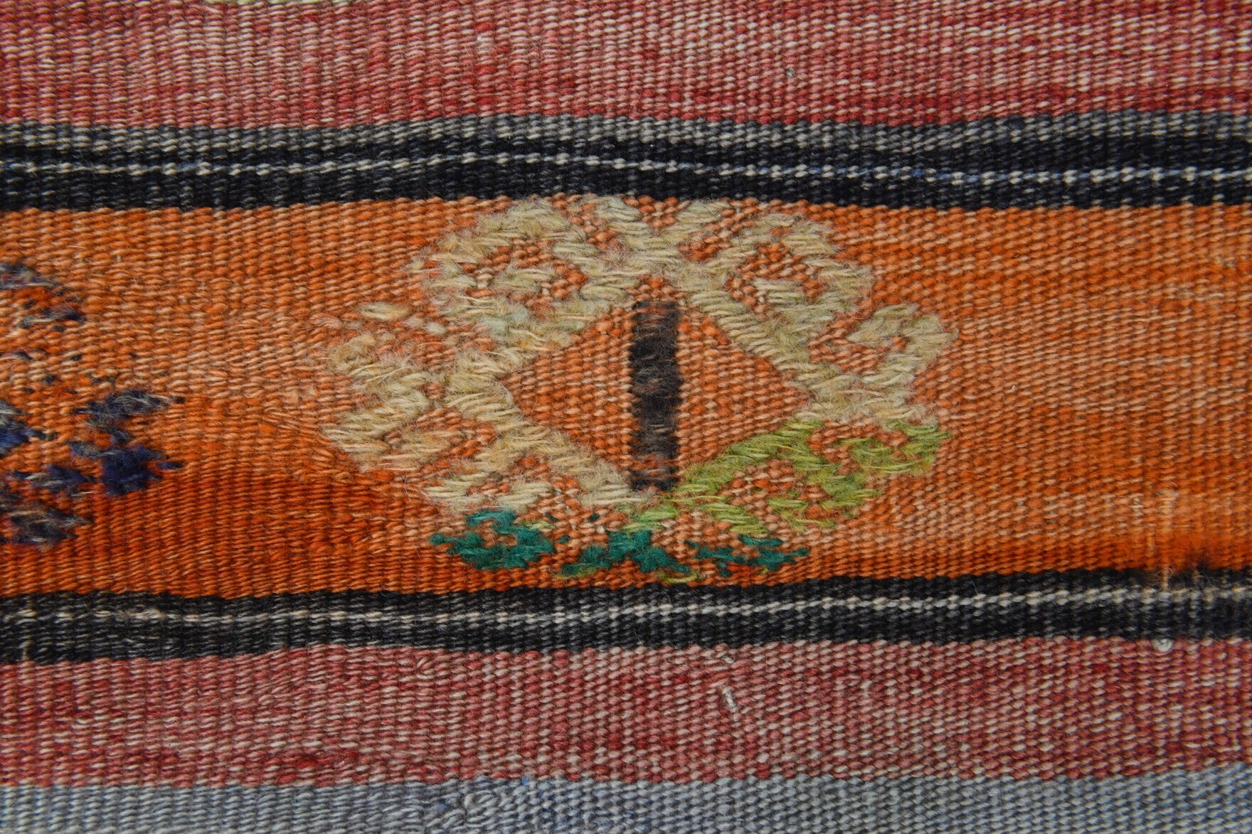Turkish Vintage Kilim Runner Rug