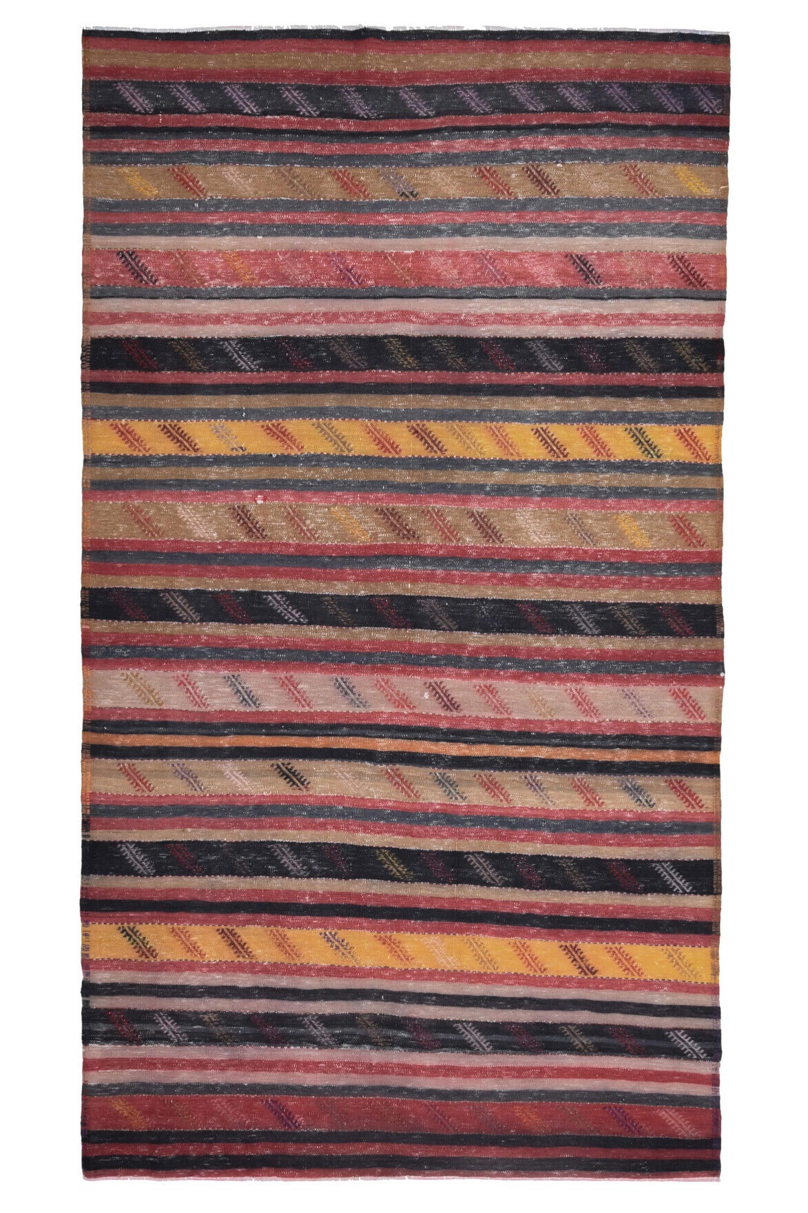 Turkish Vintage Area Kilim Rug