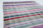 Altindeniz kilim: 1960s handwoven flatweave Anatolian kilim with striped motifs