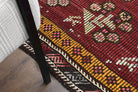 Turkish Vintage Area Kilim Rug