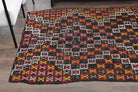 Turkish Vintage Area Kilim Rug