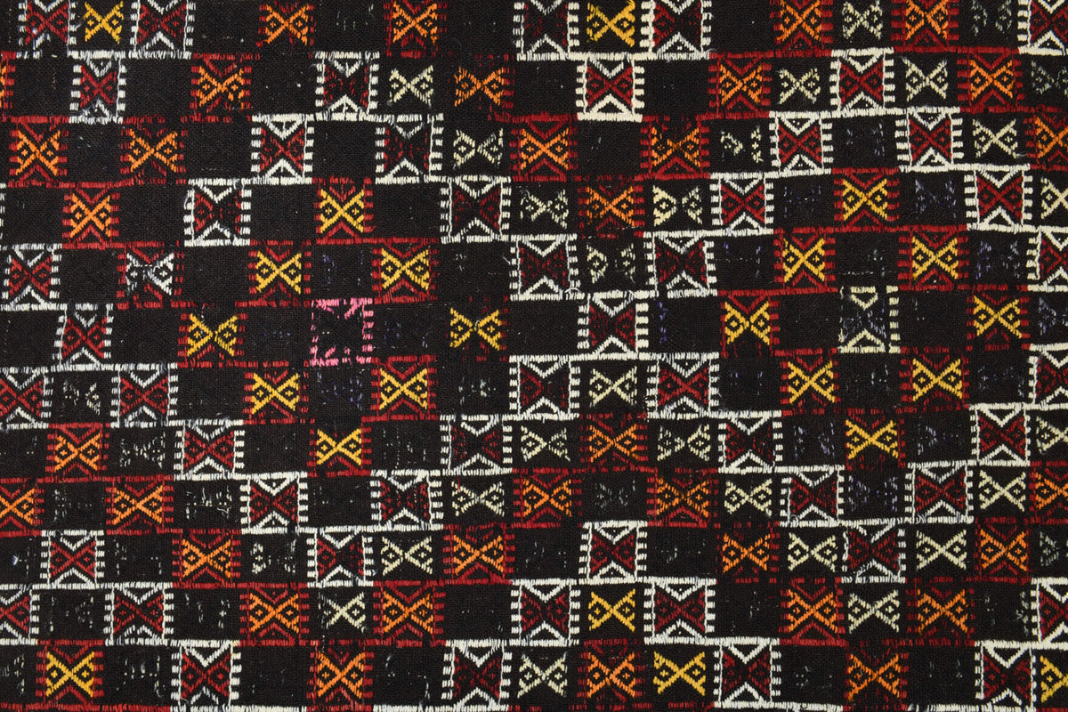 Turkish Vintage Area Kilim Rug