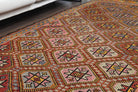 Turkish Vintage Area Kilim Rug