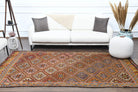 Turkish Vintage Area Kilim Rug