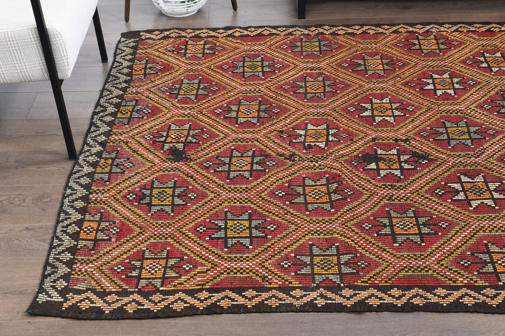 166x312 cm vintage Anatolian kilim rug – Delphikrateia, flatweave, wool