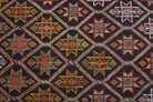 Authentic Anatolian vintage kilim rug (1960s) with ikat design – one-of-a-kind at Fame Rugs