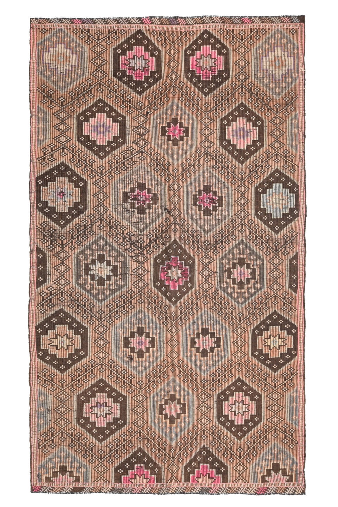Turkish Vintage Area Kilim Rug