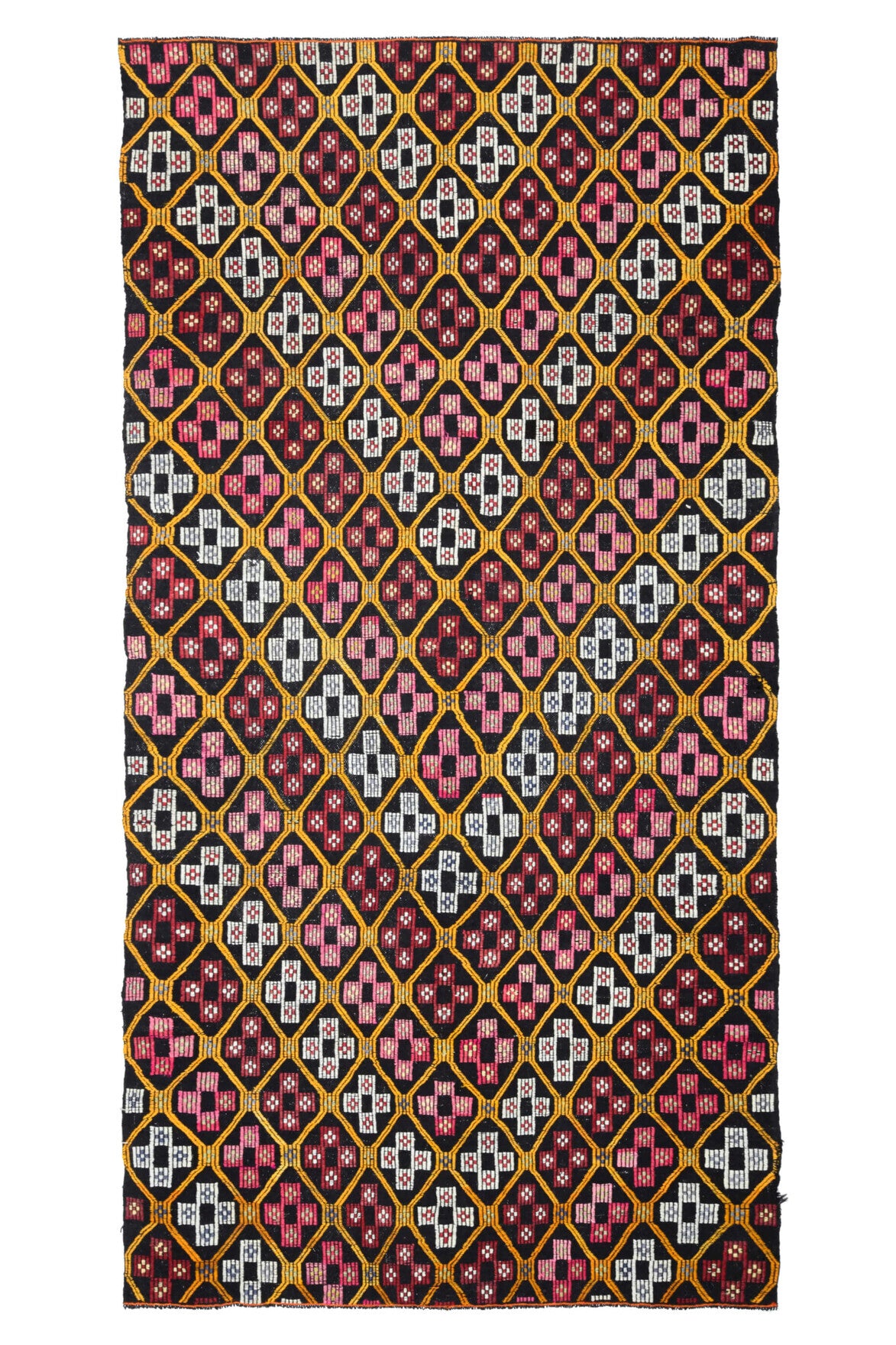 Turkish Vintage Area Kilim Rug