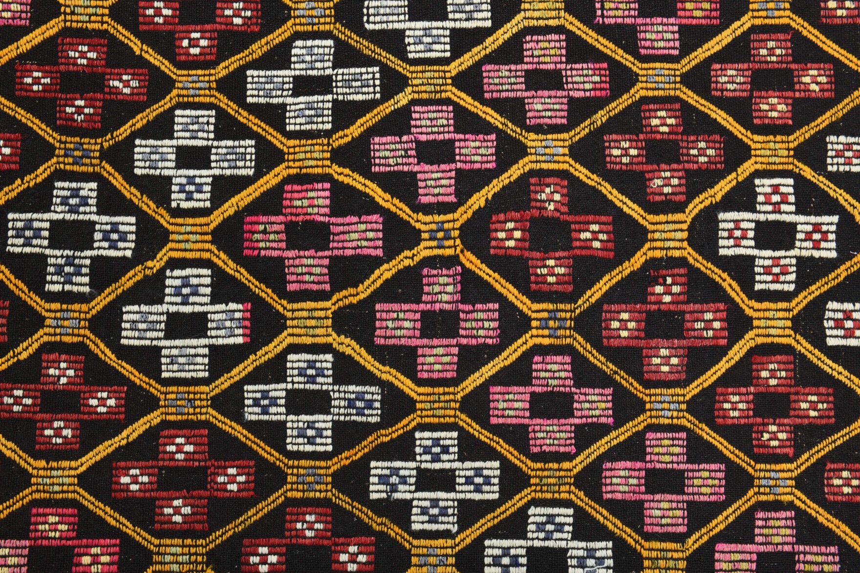 Turkish Vintage Area Kilim Rug