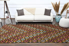 Turkish Vintage Area Kilim Rug