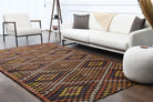 Turkish Vintage Area Kilim Rug