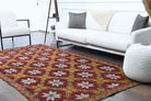 Handwoven flatweave wool kilim from Anatolia, Turkey – Turkish Vintage Area Rug 5'6" x 9'10"