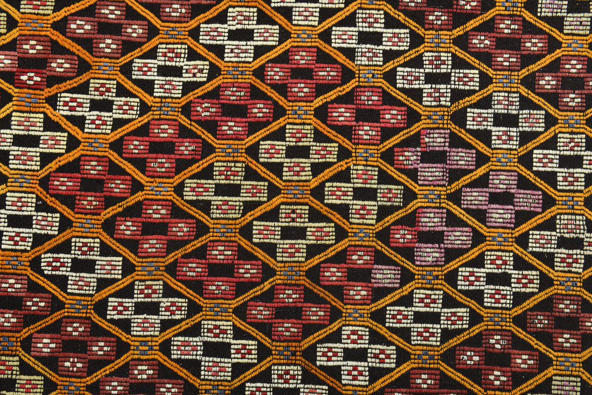 Turkish Vintage Area Kilim Rug