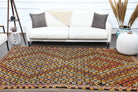 Turkish Vintage Area Kilim Rug