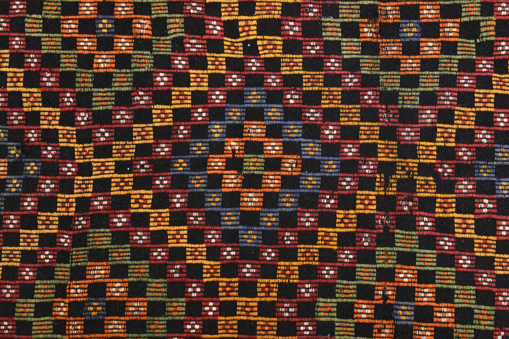 Turkish Vintage Area Kilim Rug
