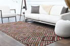 Handwoven flatweave wool kilim from Anatolia, Turkey – Turkish Vintage Area Rug 4'7" x 9'6"