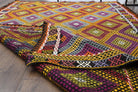 One-of-a-kind 1960s Anatolian vintage kilim rug in wool, 5'3" x 8'8"