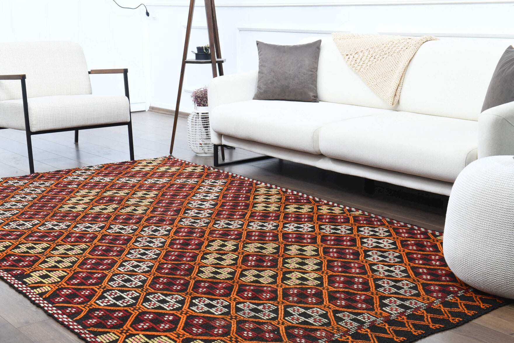 175x303 cm vintage Anatolian kilim rug – Anthothea, flatweave, wool