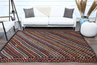 Handwoven flatweave wool kilim from Anatolia, Turkey – Turkish Vintage Area Kilim Rug 6' x 9'6"