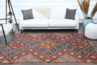 Turkish Vintage Area Kilim Rug