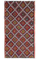 Turkish Vintage Area Kilim Rug