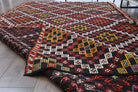 One-of-a-kind 1960s Anatolian vintage kilim rug in wool, 5'9" x 10'6"