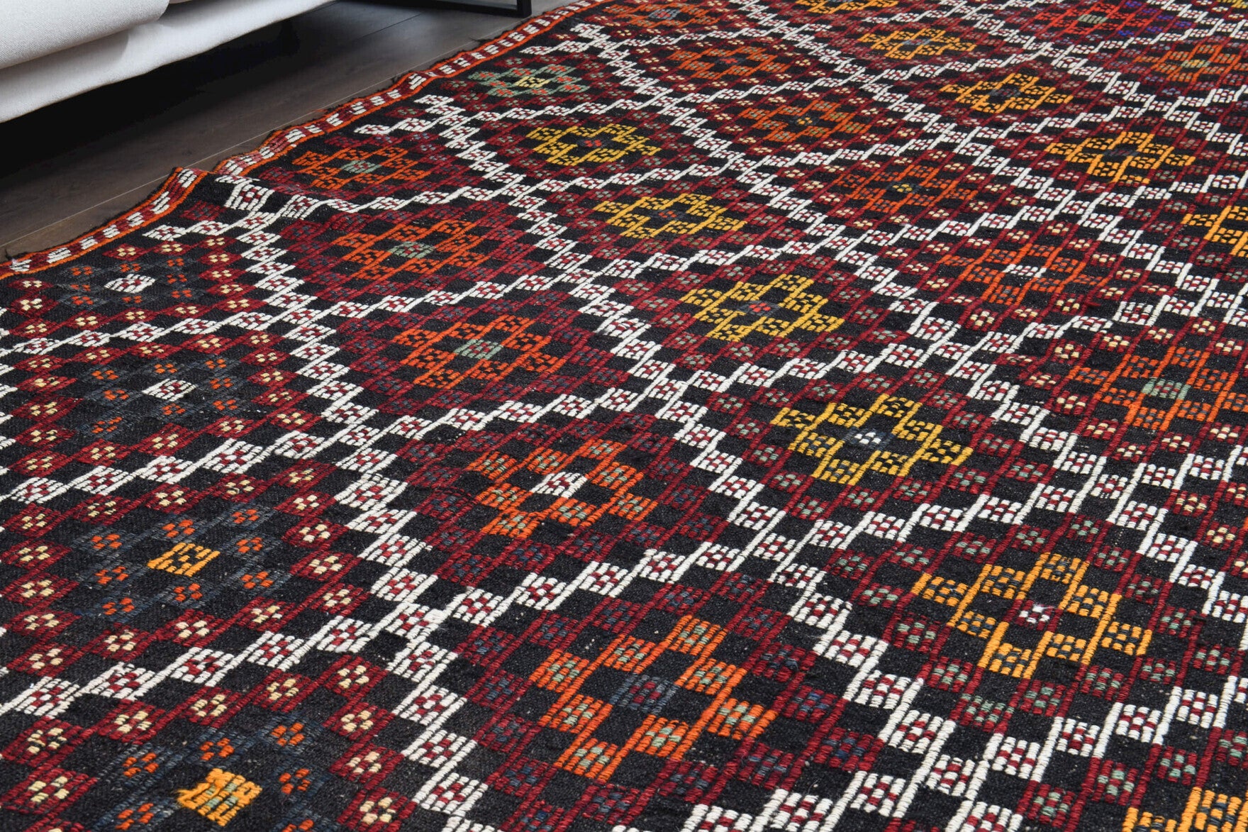 175x320 cm vintage Anatolian kilim rug – Semaban, flatweave, wool