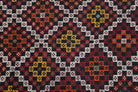Authentic Anatolian vintage kilim rug (1960s) with ikat design – one-of-a-kind at Fame Rugs