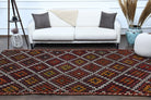 Semaban – vintage ikat kilim for living room or bedroom, 5'9" x 10'6" (175x320 cm)