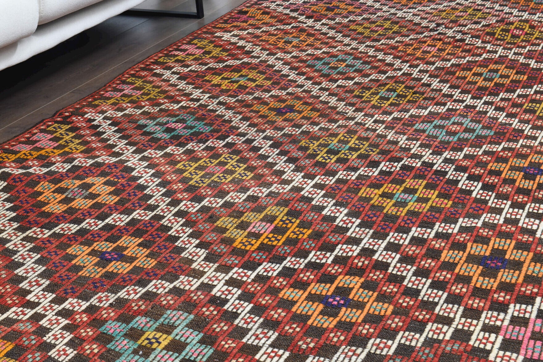172x320 cm vintage Anatolian kilim rug – Simgenaz, flatweave, wool