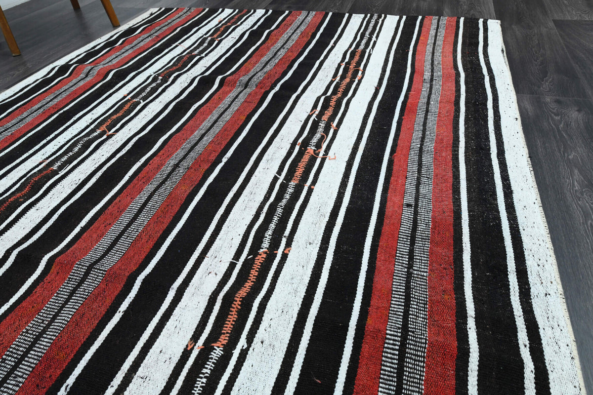 Turkish Vintage Area Kilim Rug