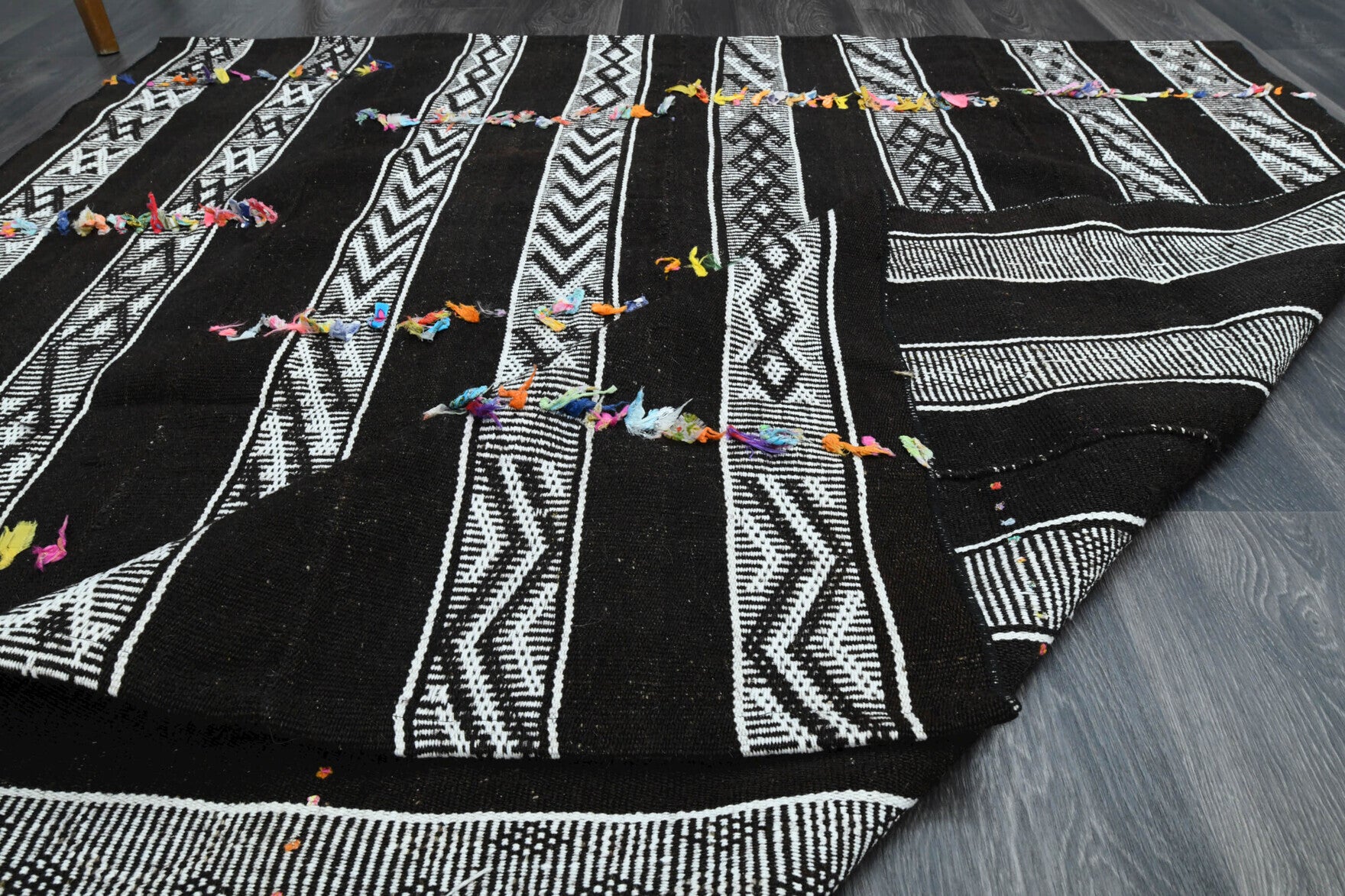 169x190 cm vintage Anatolian kilim rug – Vecdperi, flatweave, wool