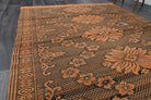 Aysel kilim: 1960s handwoven flatweave Anatolian kilim with ikat motifs