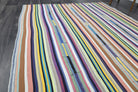 One-of-a-kind 1960s Anatolian vintage kilim rug in wool, 5'7" x 9'6"