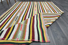 Turkish Vintage Striped Rug