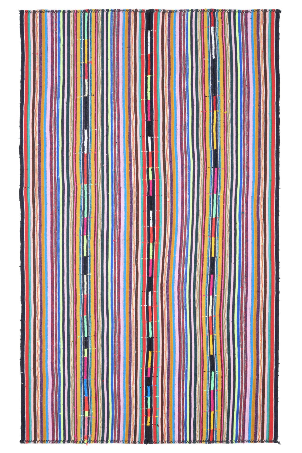 Colorful Kilim Turkish Striped Rug