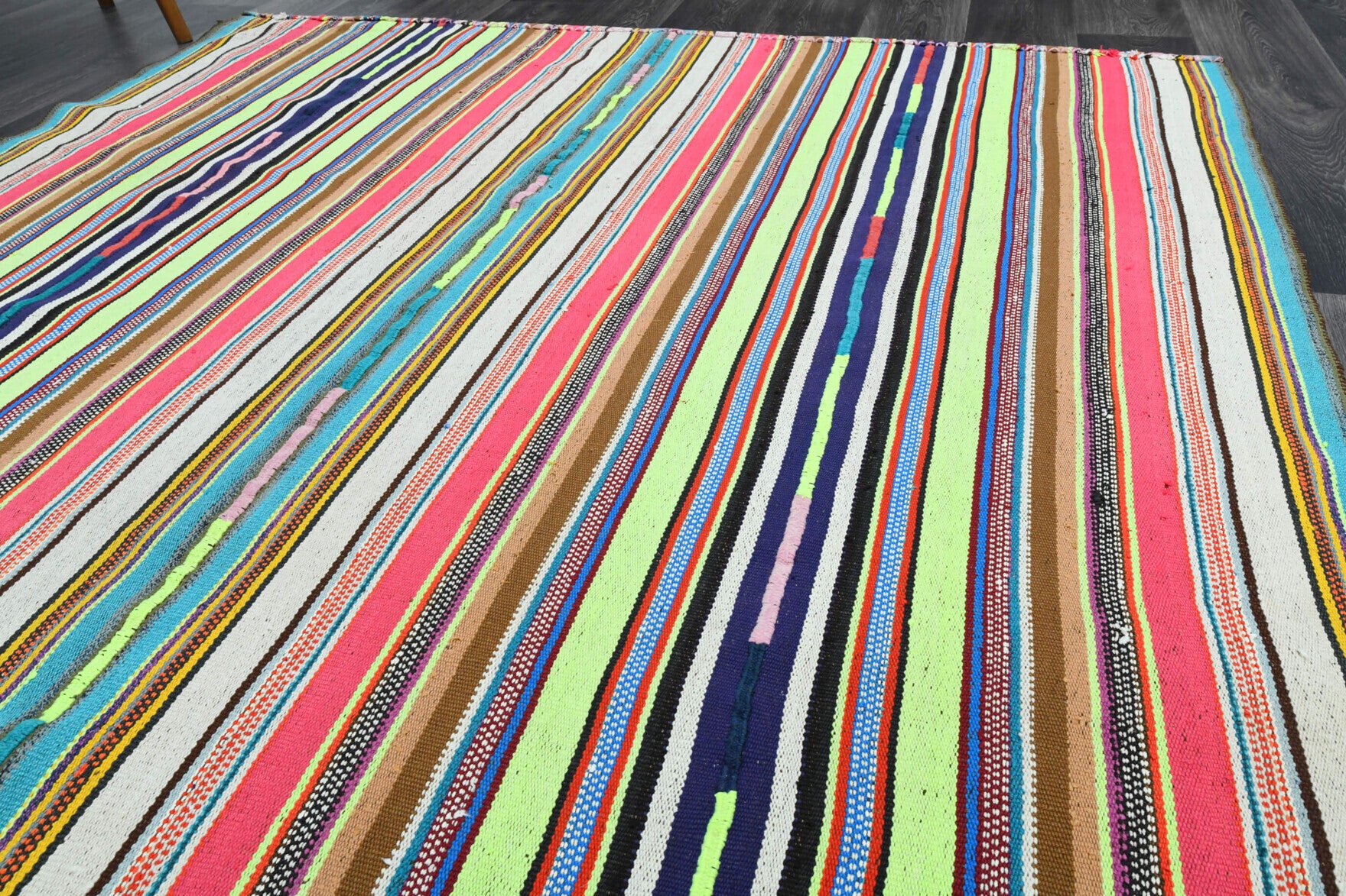 199x290 cm vintage Anatolian kilim rug – Alevbike, flatweave, wool